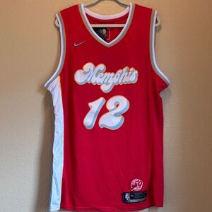 Morant Nike Memphis Red Basketball Jersey